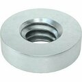 Bsc Preferred Zinc-Plated Steel Press-Fit Nut for Sheet Metal M4 x 0.7 Thread for 1.0mm Minimum Panel Thick, 25PK 95185A590